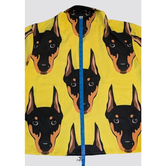 Rare Dobermann Pinscher Dog Graphic Hawaiian Camp Shirt Size XL *** Great Gift! - Picture 4 of 5